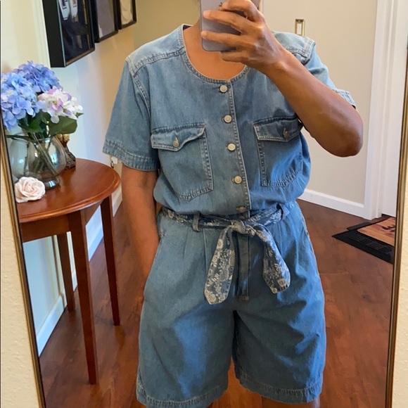 Gloria Vanderbilt Denim Romper - Picture 2 of 16